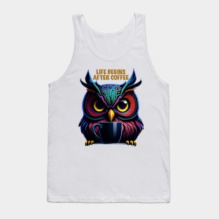 Life Begins After Coffee Tank Top